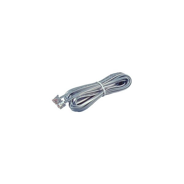 Allen Tel Full Modular 6-Conductor Telephone Phone Line Cord, 25 ft AT625 - main